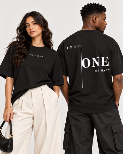 I'M NOT ONE OF MANY — Oversized Tee
